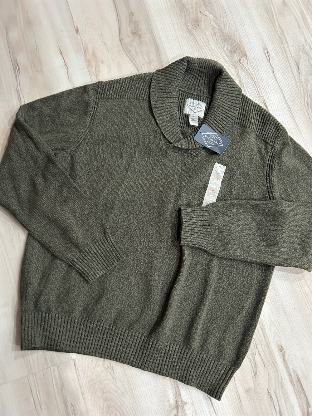 St. John's Bay Olive Crewneck Sweater